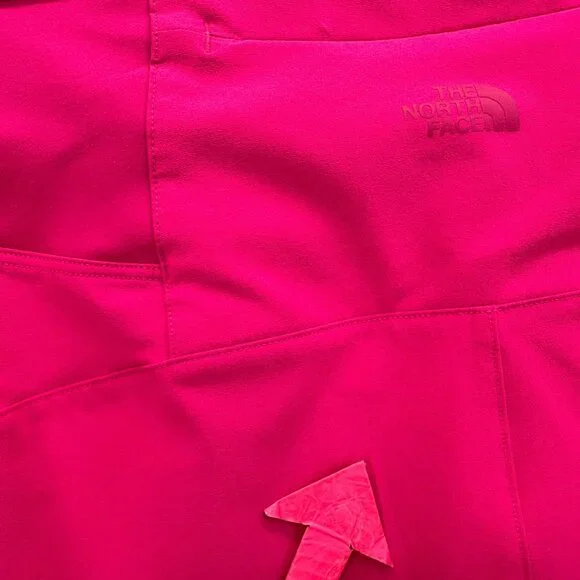 The North Face Womens Small Shorts Pull On Neon Pink Athletic Short Zipper - Picture 5 of 8